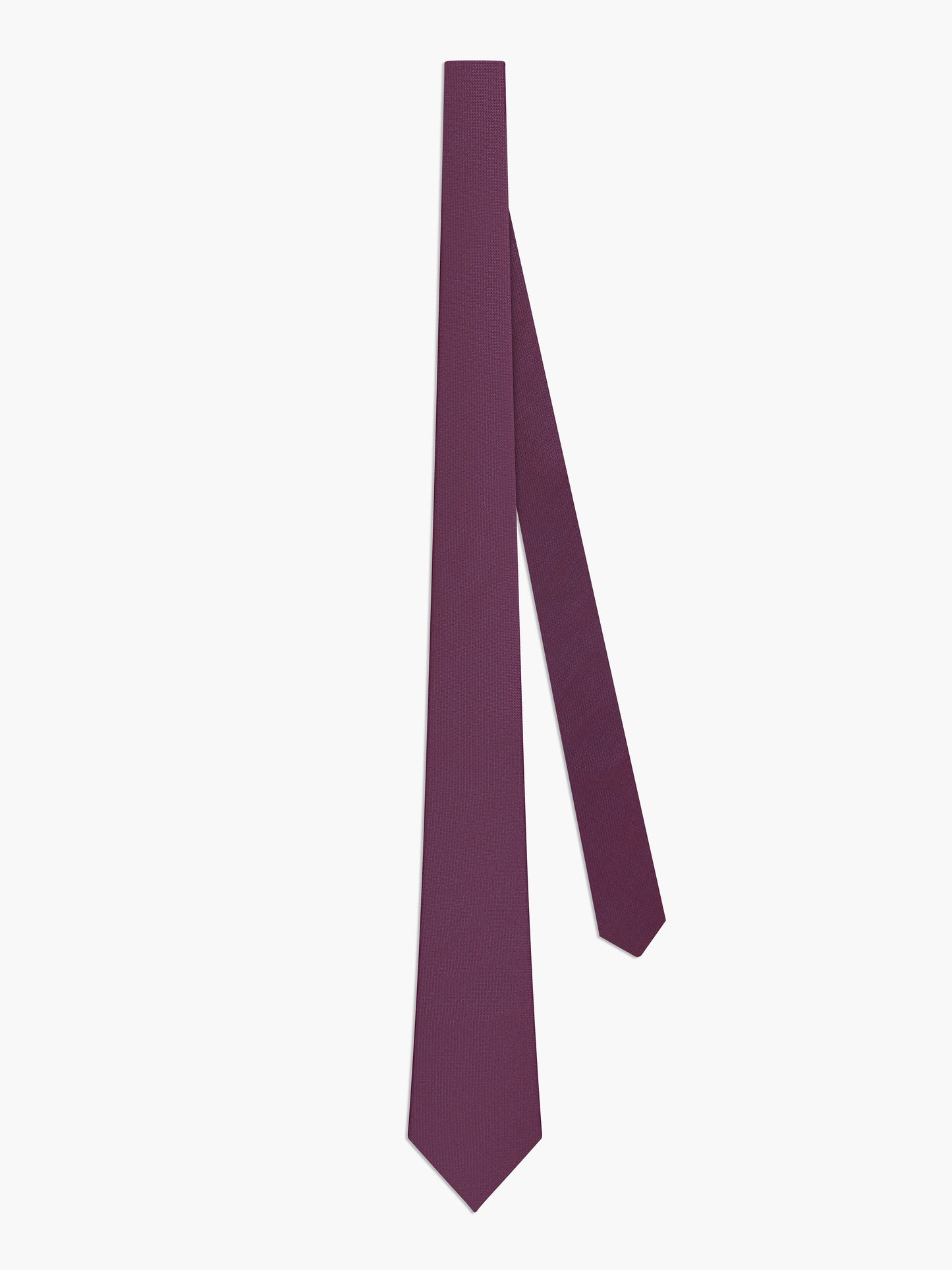 Burgundy Slim Silk Tie