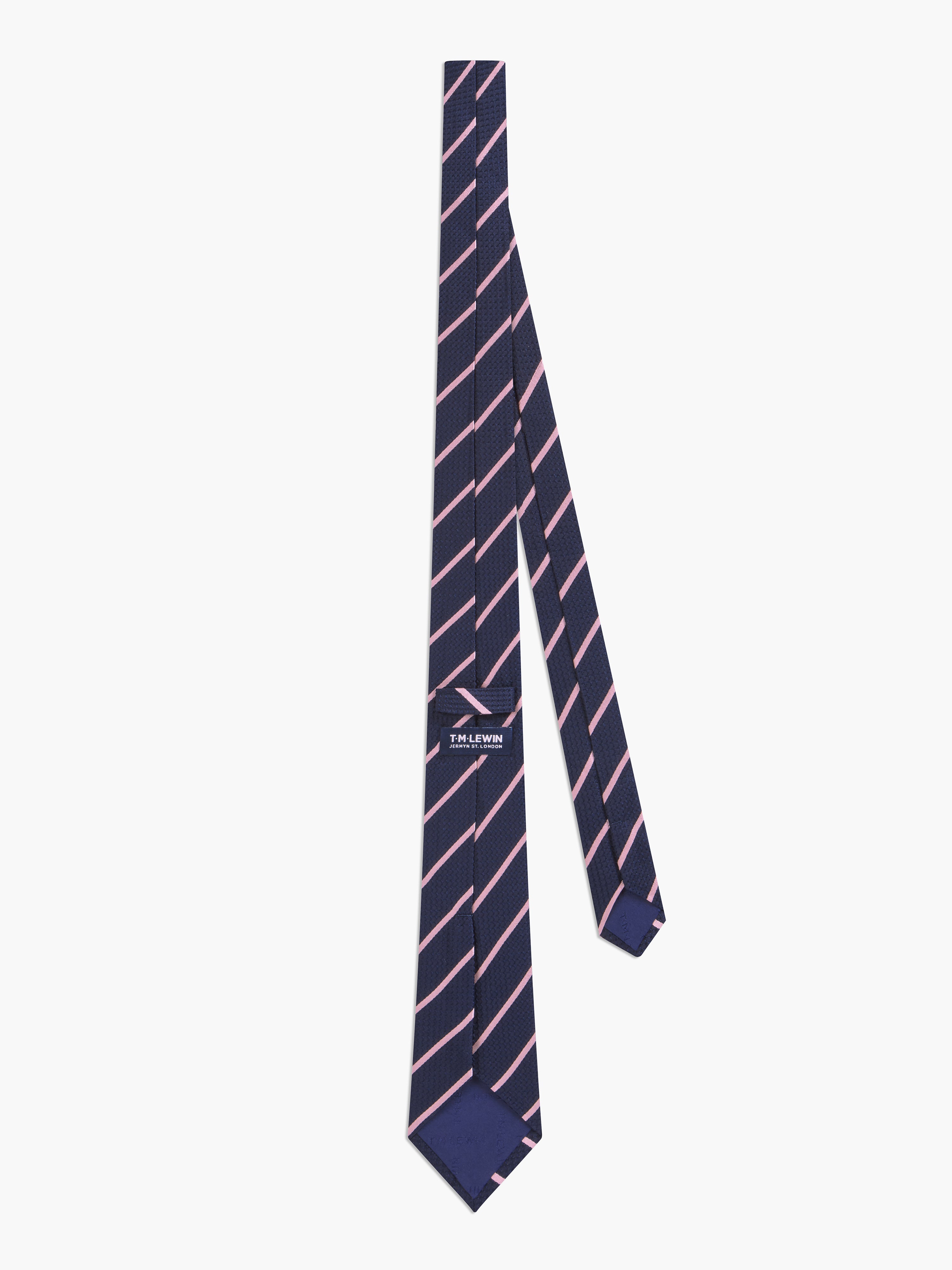 navy and pink ties