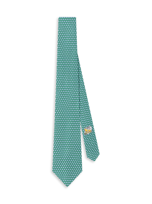 The Italian Fish Print Tie