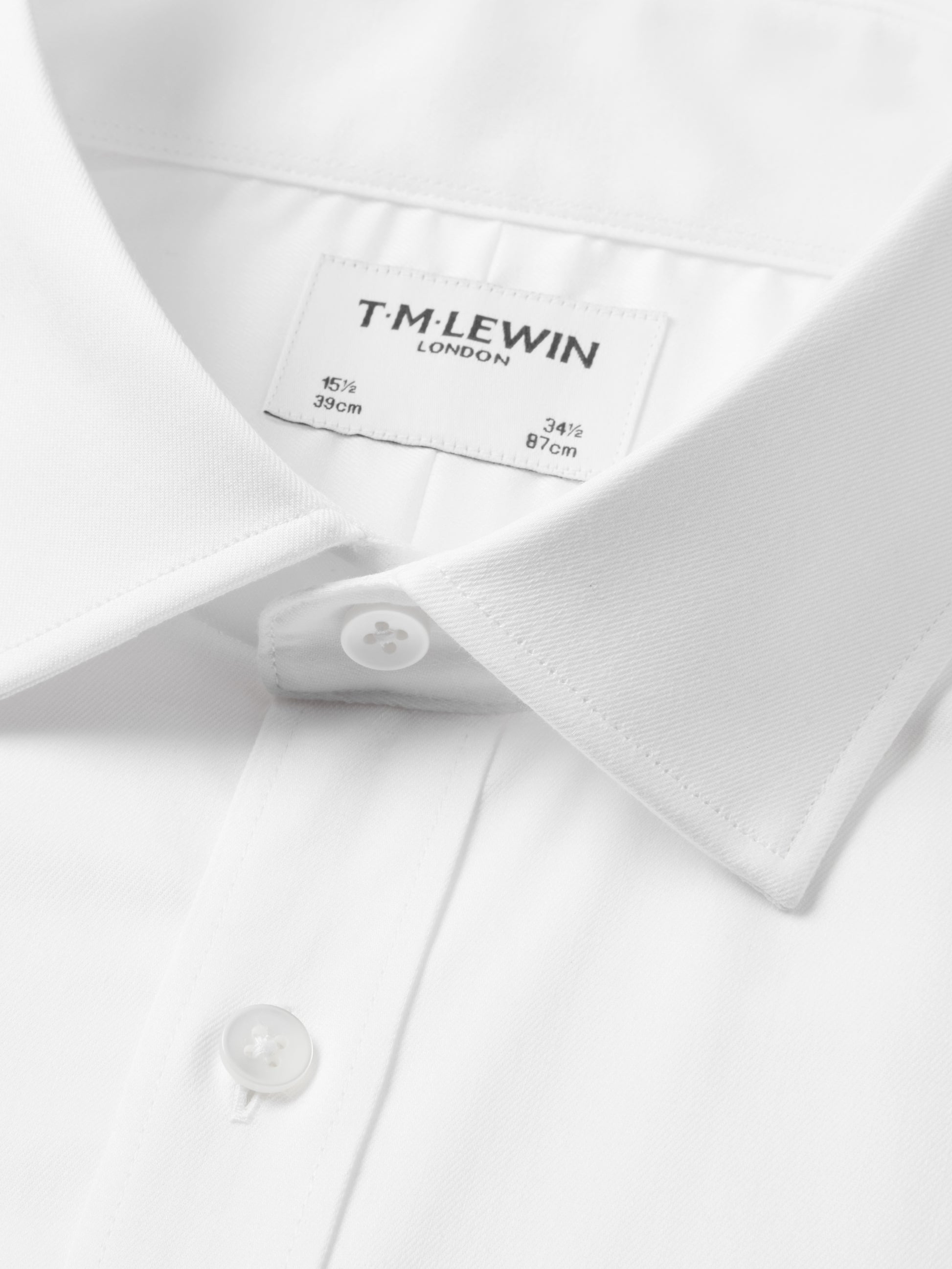 TRUWEAR Phenom Classic White Long Sleeve Men's Performance Dress Shirt