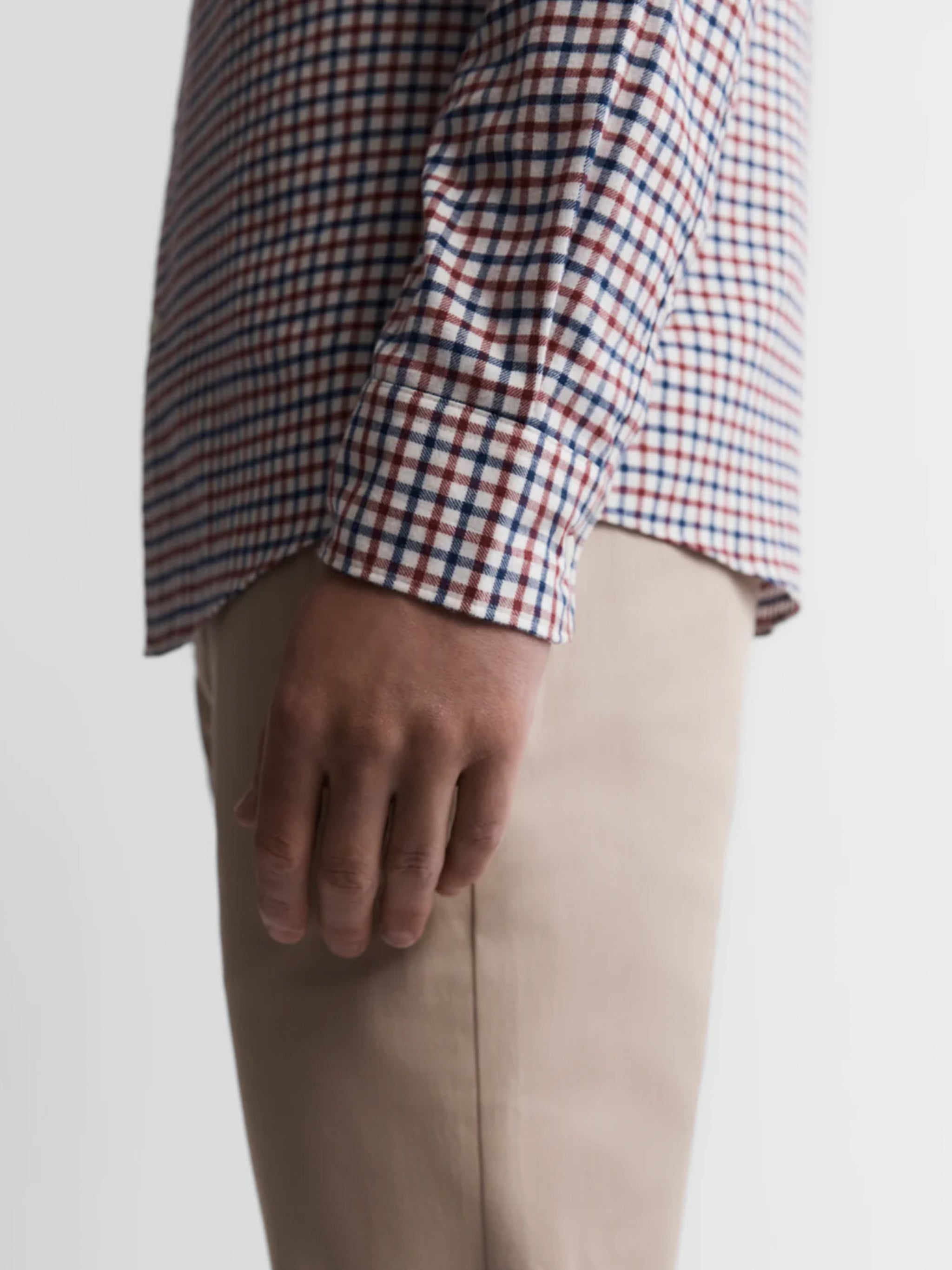 Classic Navy Check Classic Custom Shirt 50bm50t 50/1*50/1 Sar737a main image 1