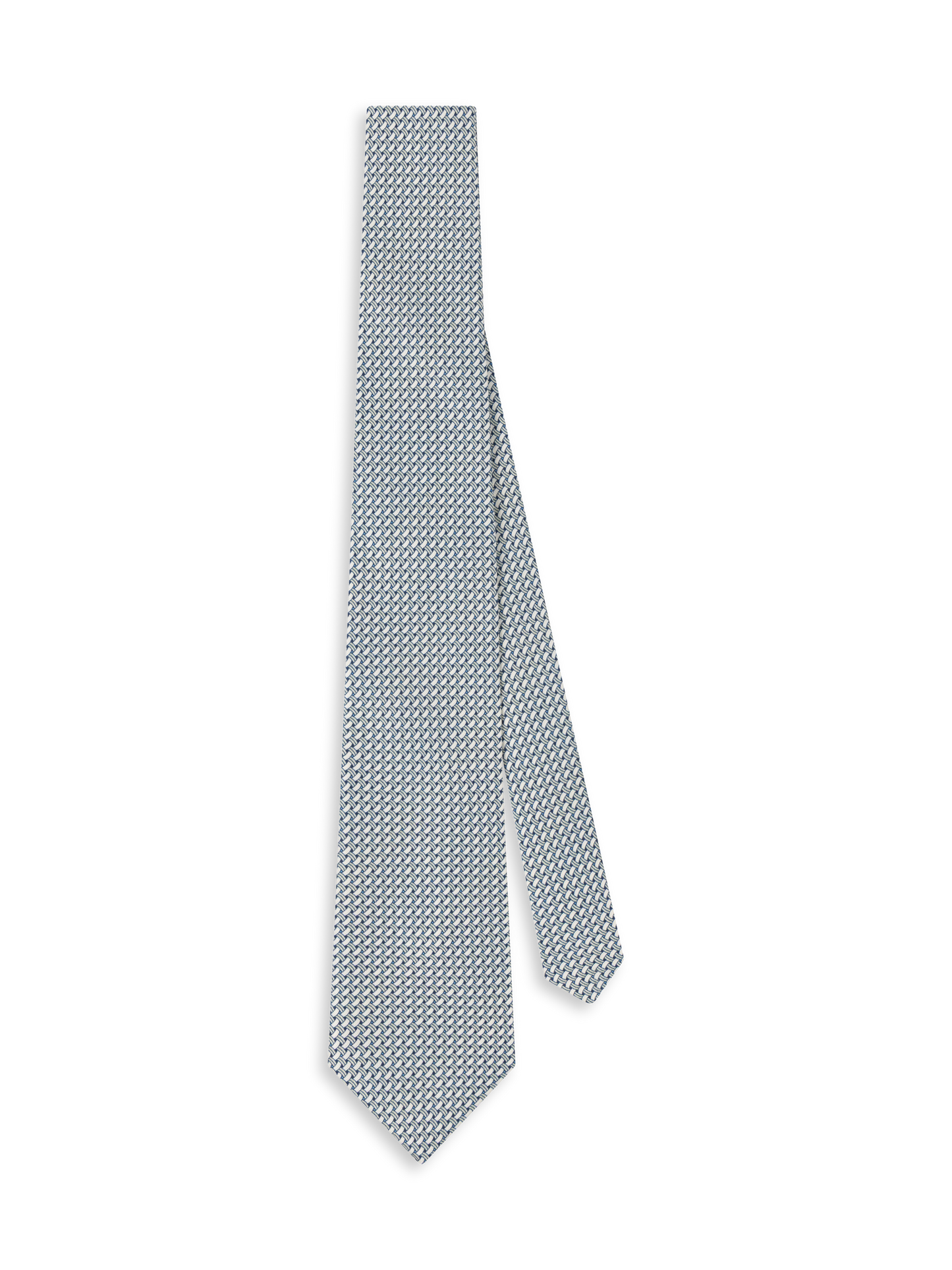 The Italian Crosshatch Print Tie