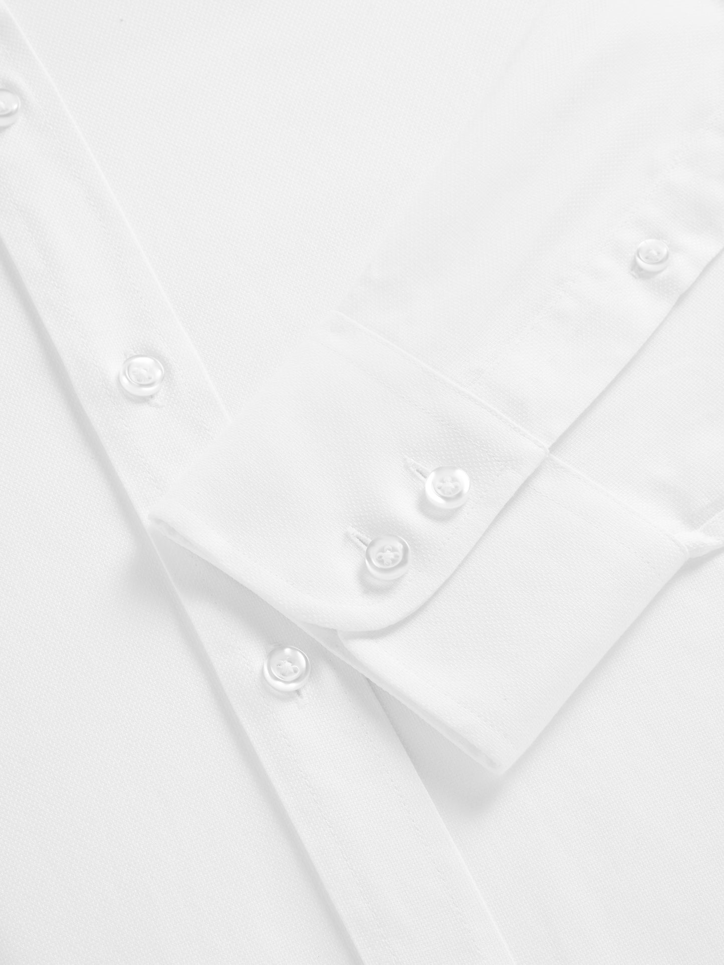 Non-Iron White Oxford Slim Fit Single Cuff Classic Collar Shirt