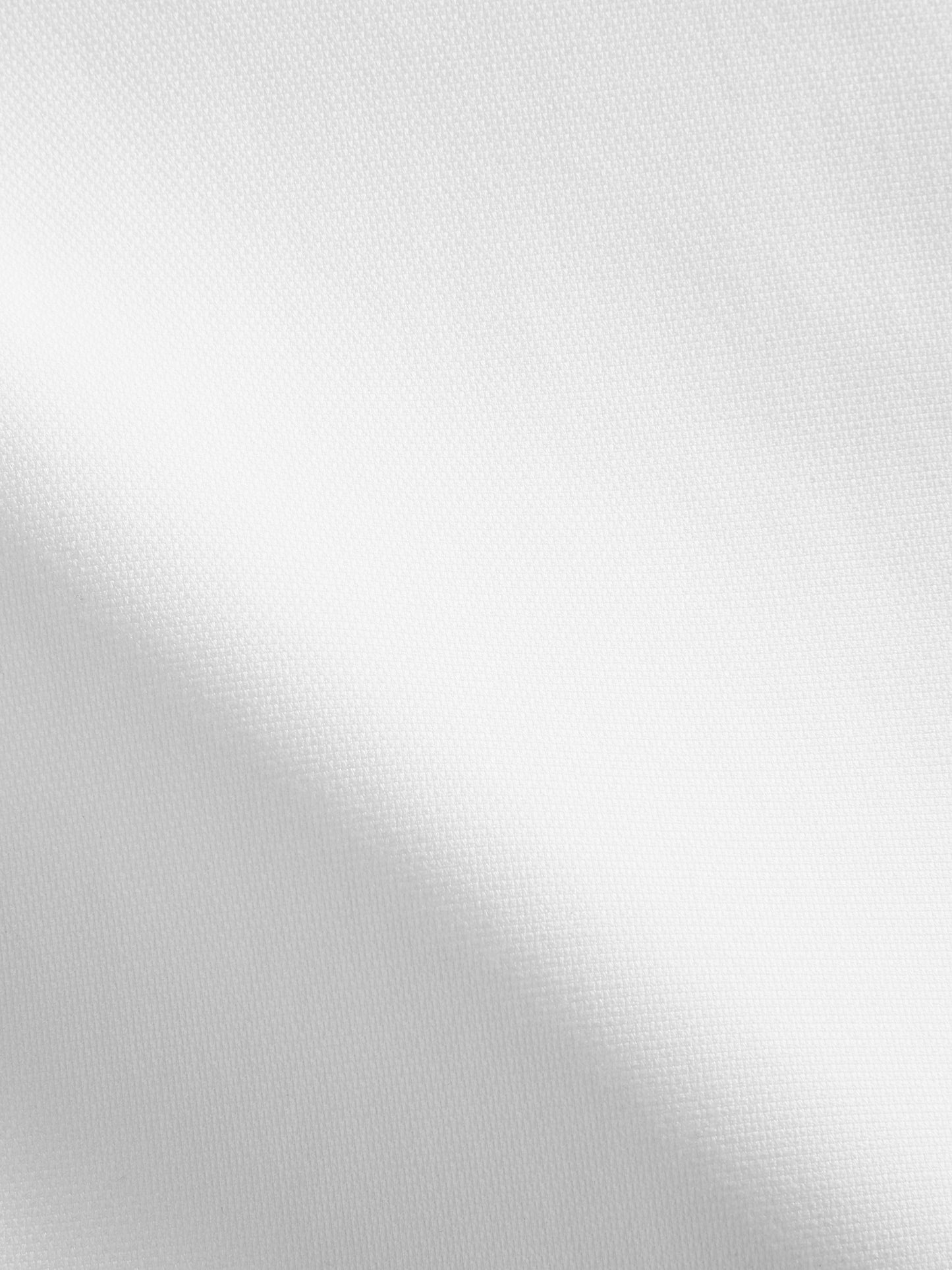 Non-Iron White Oxford Fitted Single Cuff Classic Collar Shirt