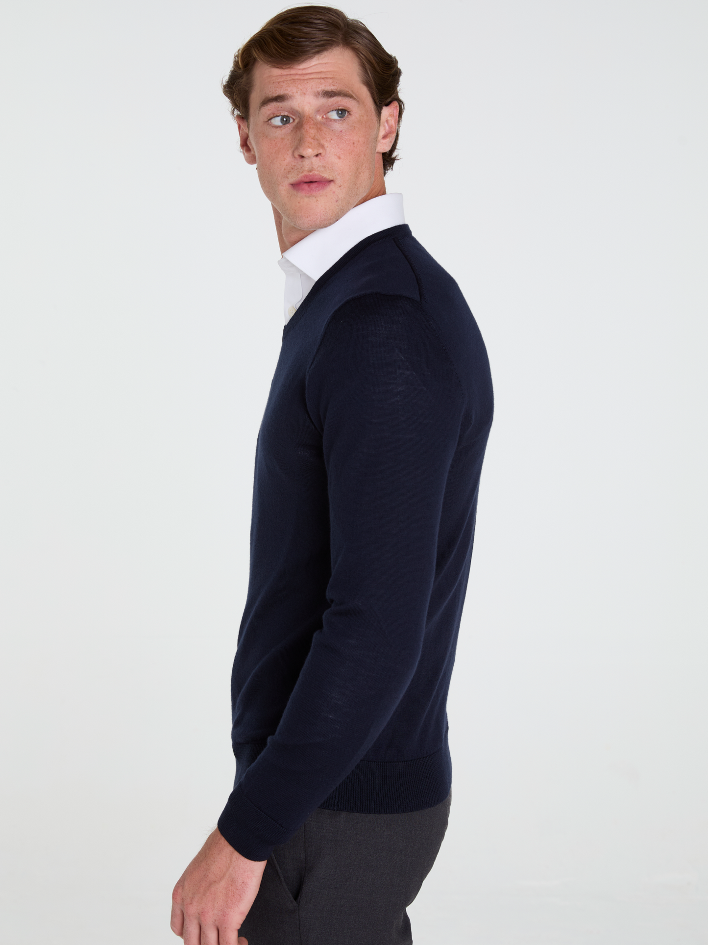 The Merino Wool V-Neck Jumper