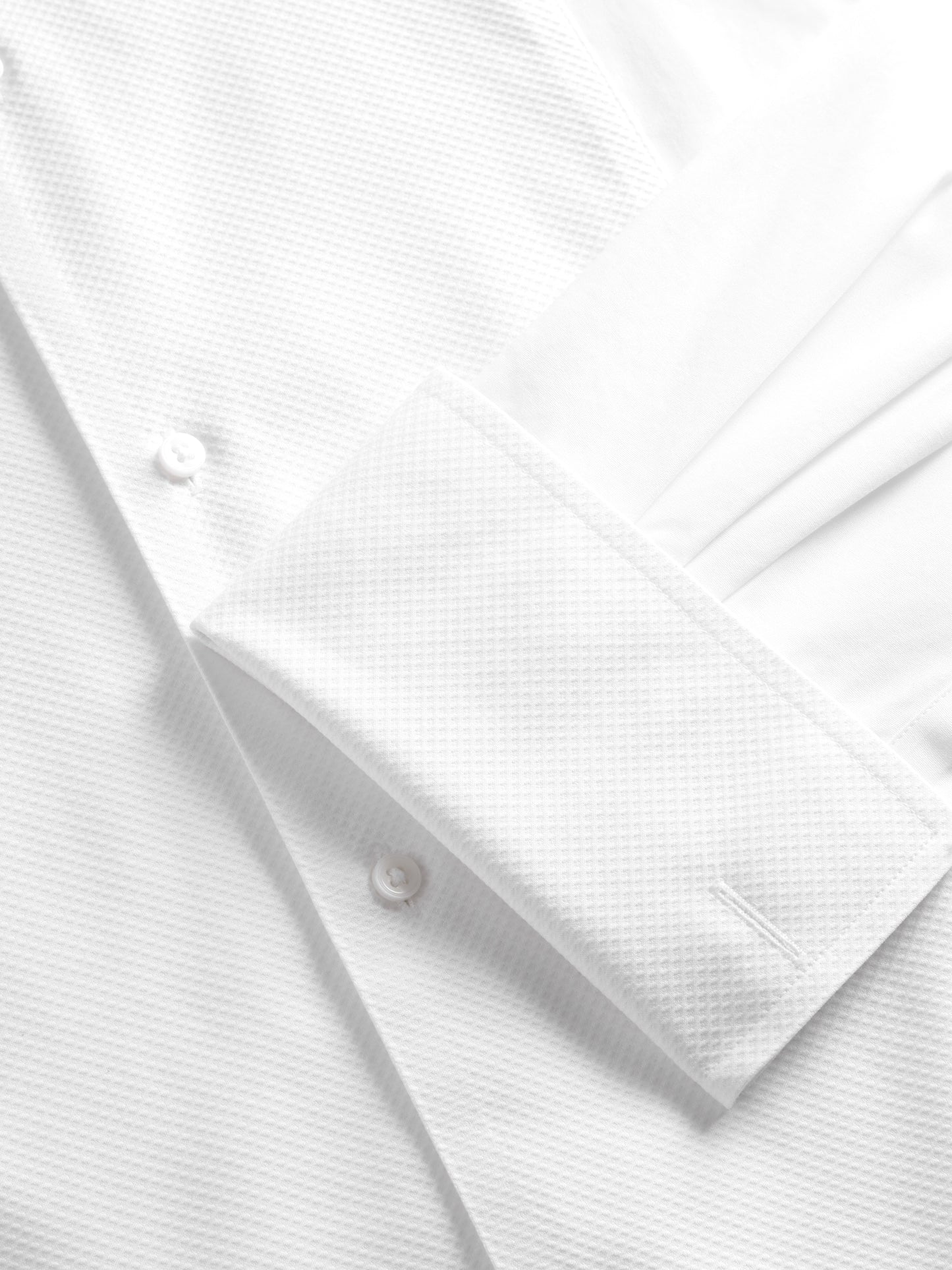 Non-Iron White Slim Fit Marcella Double Cuff Classic Collar Dress Shirt