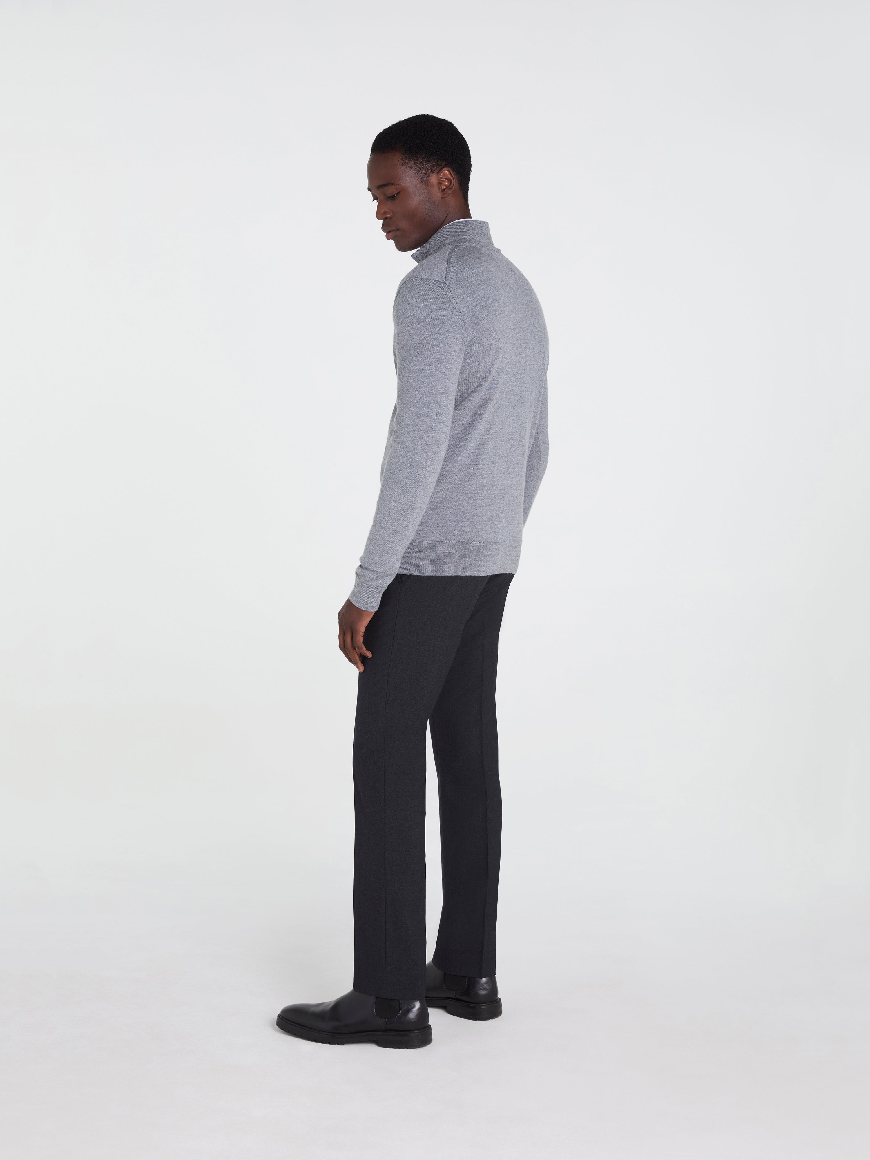 The Merino Wool Quarter-Zip – T.M.Lewin