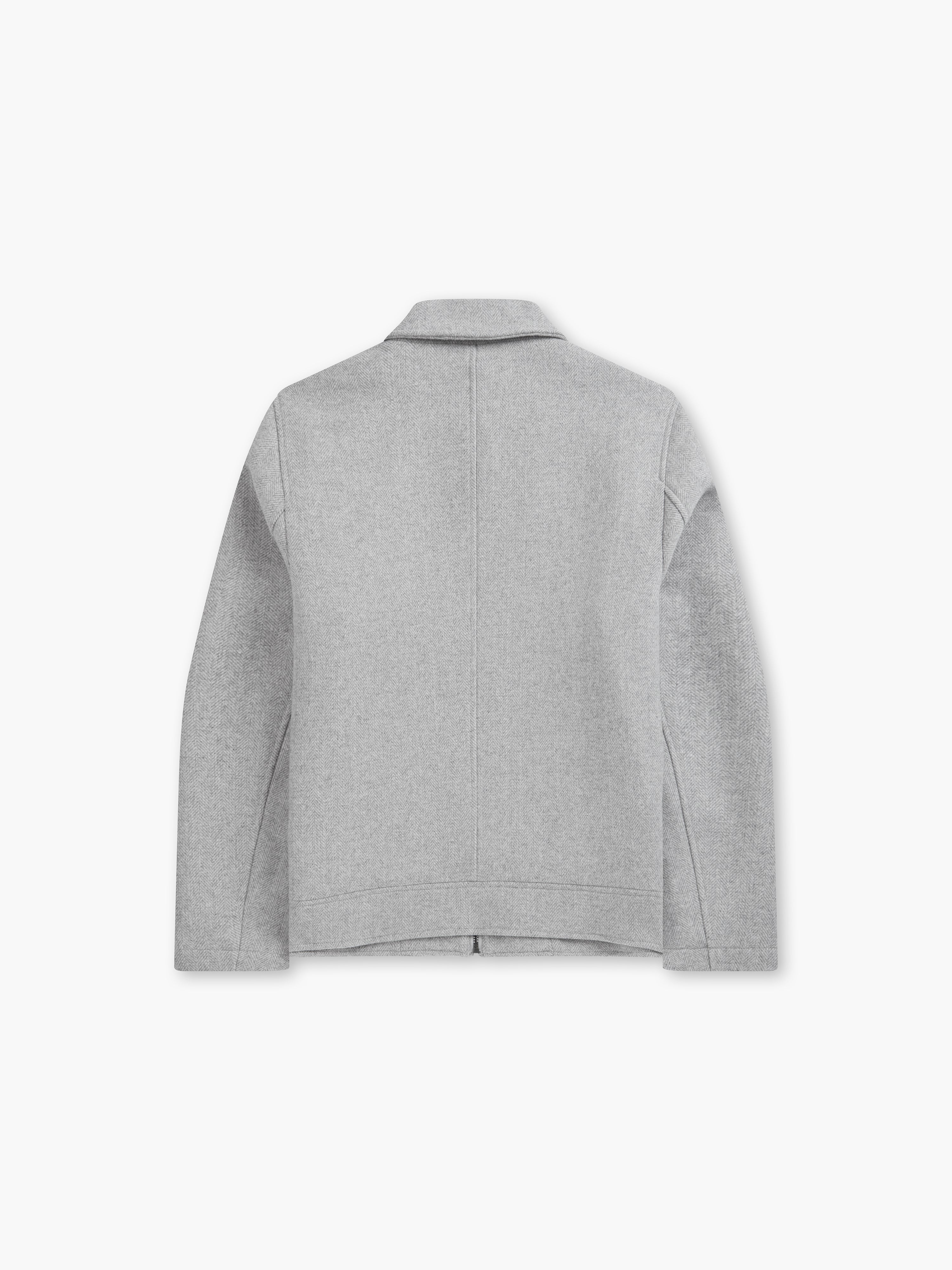 BRIEFING SH MS WOOL BOA BLOUSON（GRAY／M） 68154_WoolBlend_Herringbone_Sh