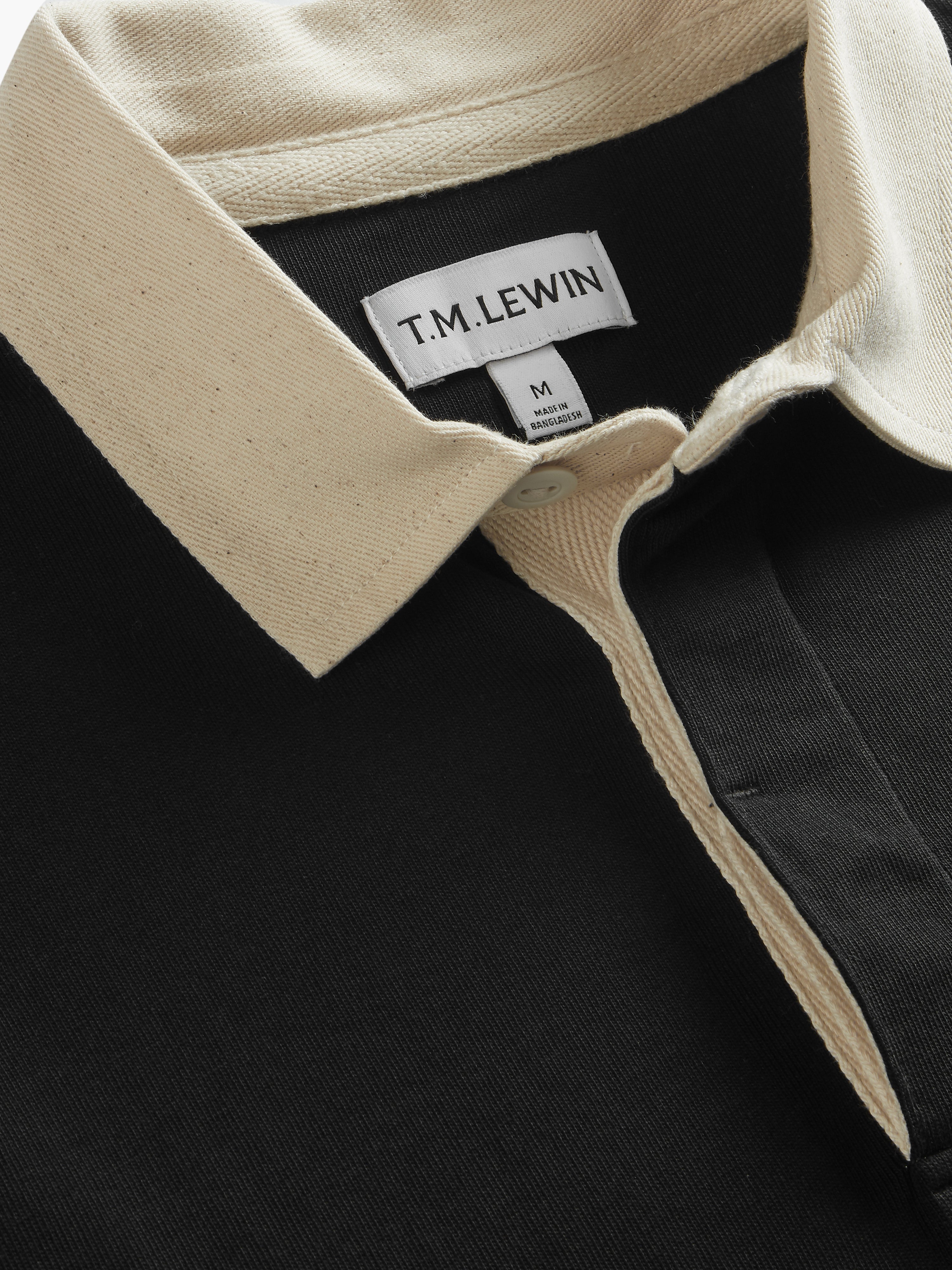 トップス Belvet rugby shirt Black M BELVET Striped Rugby Shirt 即完品 M 【公式通販】