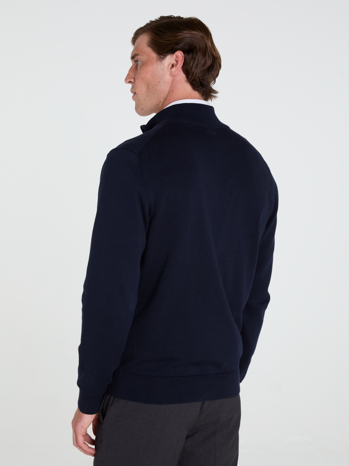 Cotton Knitted Full-Zip Jacket