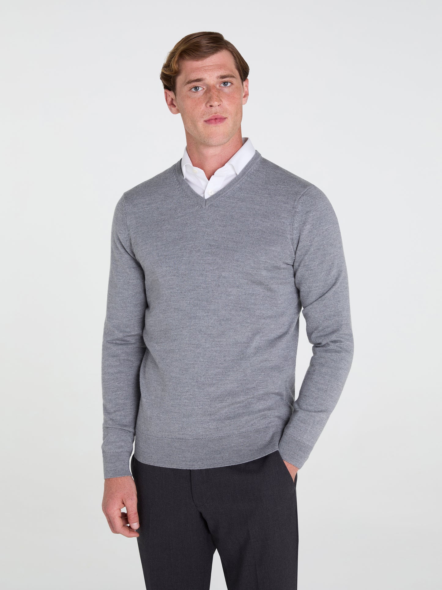 The Merino Wool V-Neck Jumper