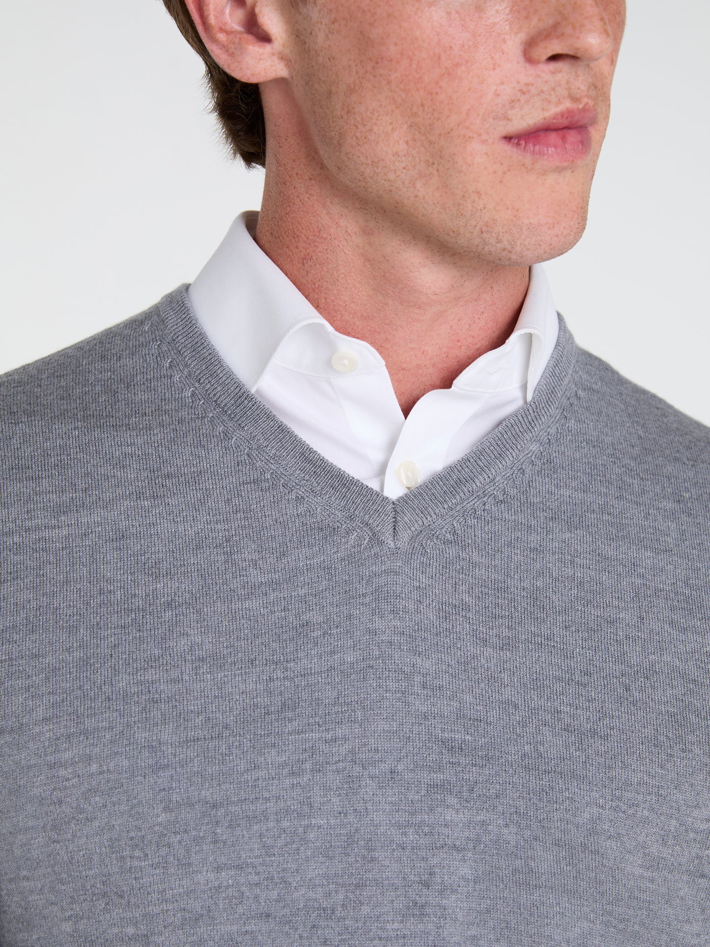 The Merino Wool V-Neck Jumper