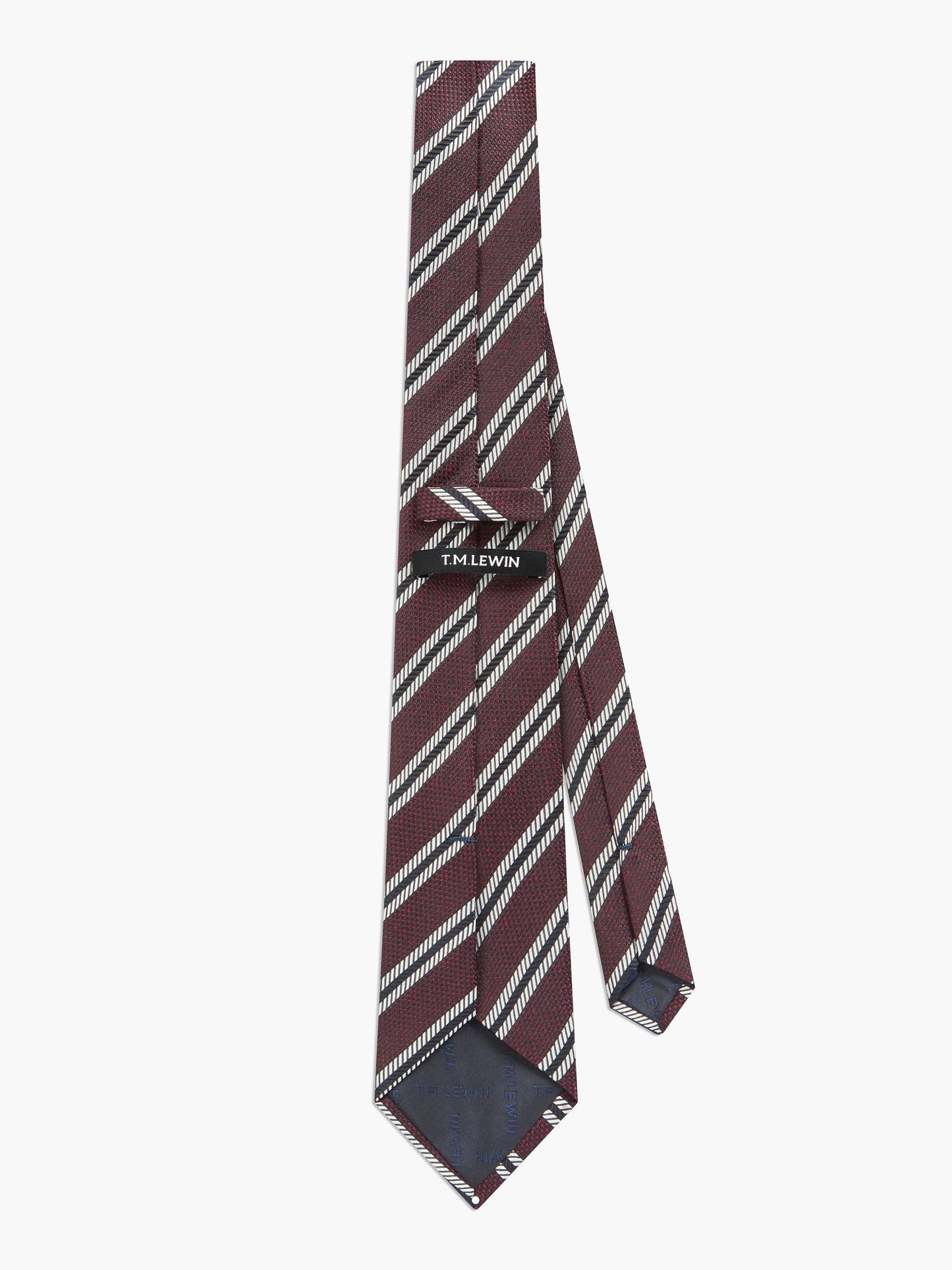 Textured Stripe Silk Tie
