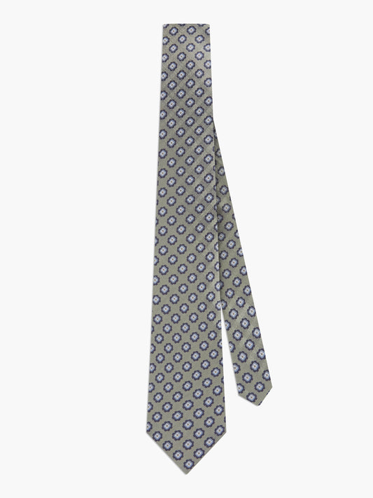 Floral-Geo II Silk Tie