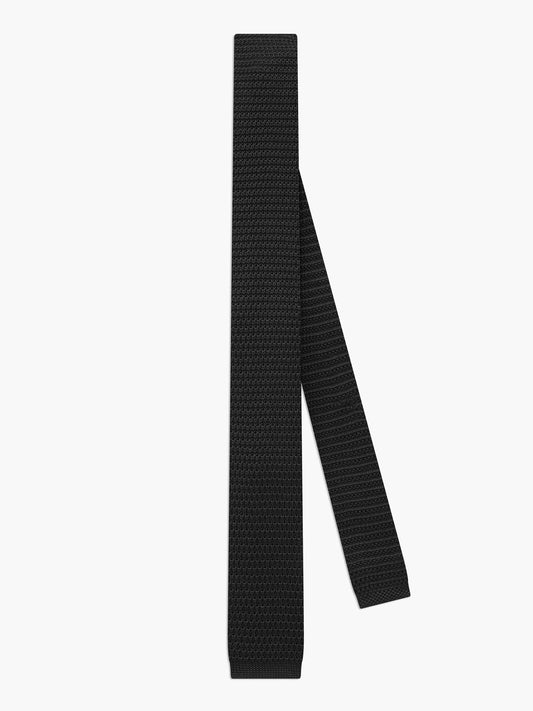 Plain Knitted Silk Tie