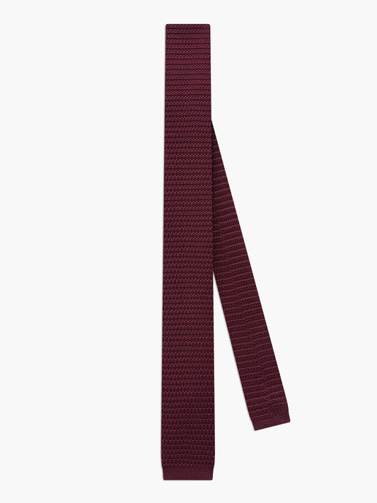 Plain Knitted Silk Tie