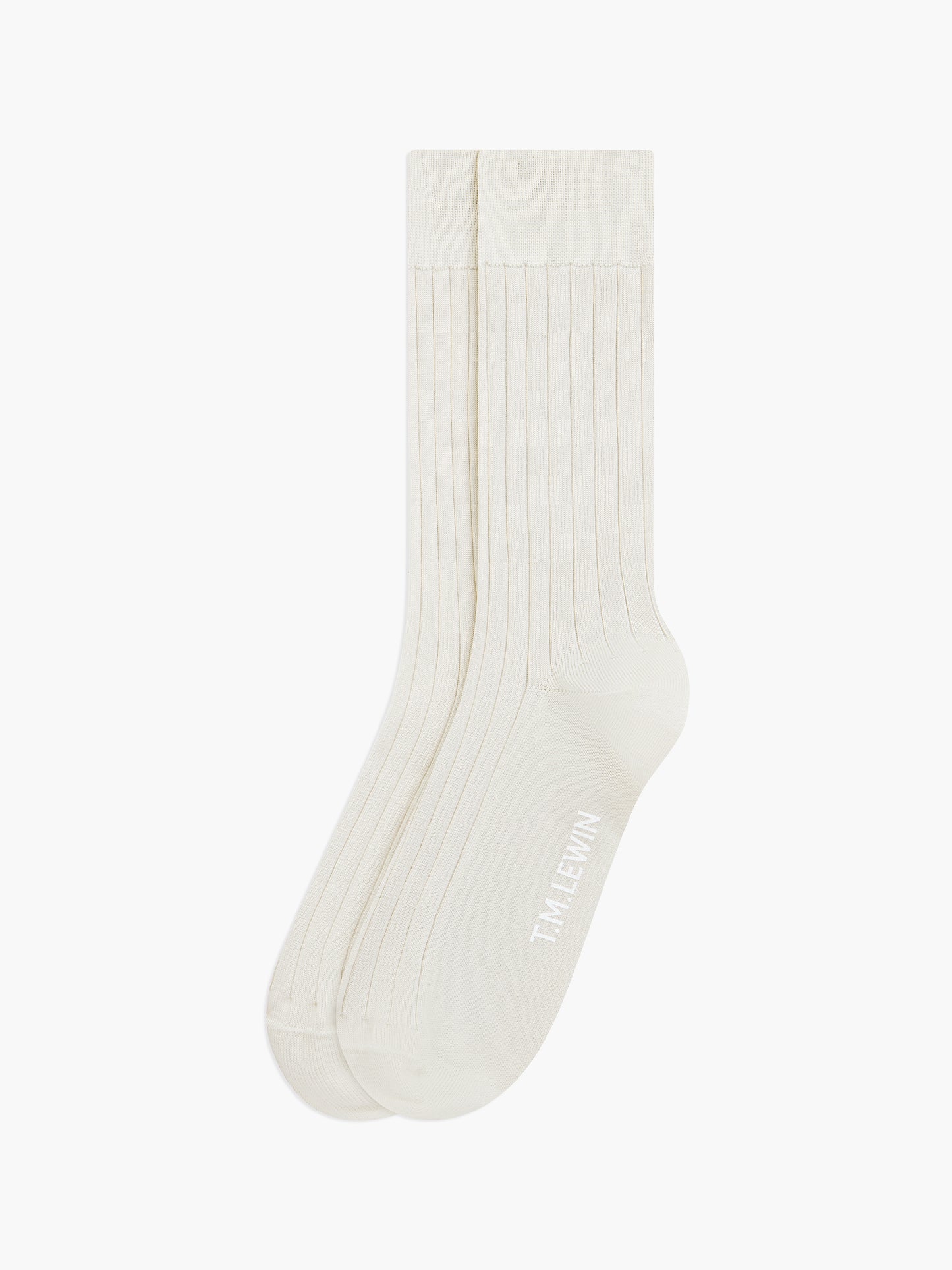 Mercerised Cotton Ribbed Socks