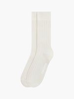 Mercerised Cotton Ribbed Socks