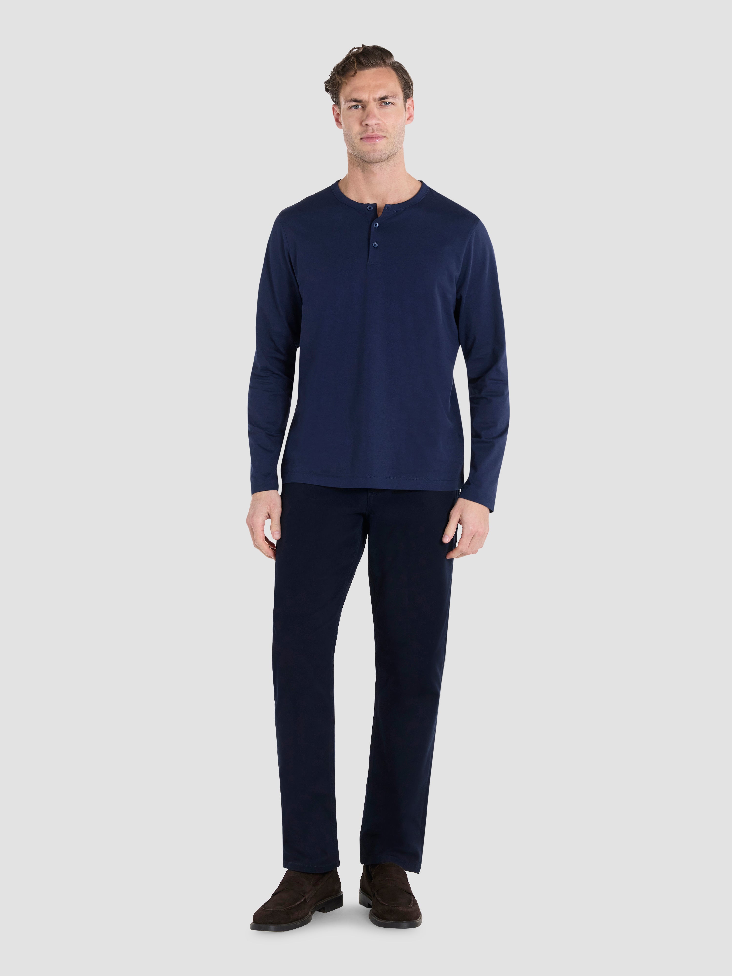 The Long Sleeve Henley – T.M.Lewin