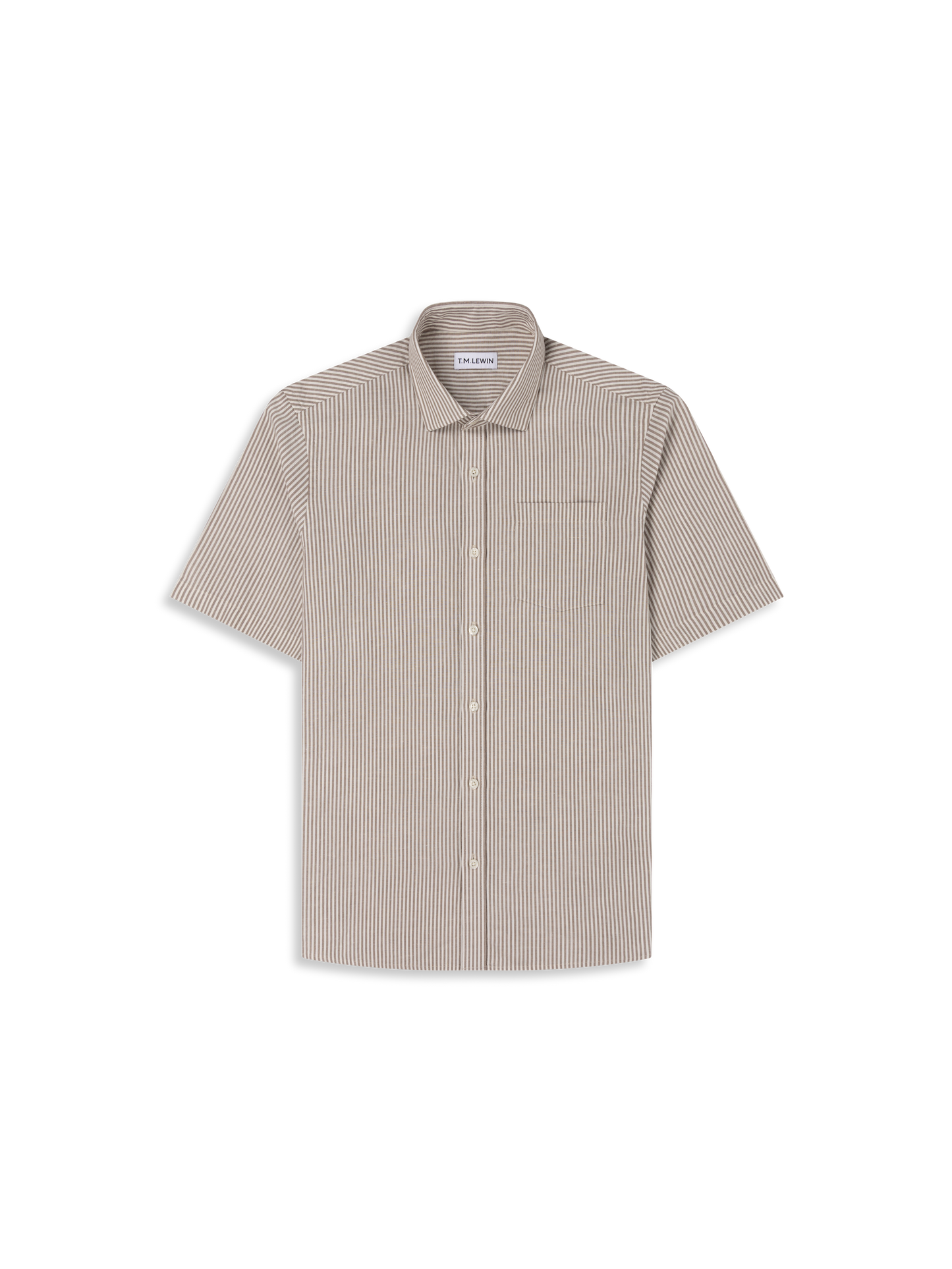 The Short Sleeve Linen Mix Shirt – T.M.Lewin