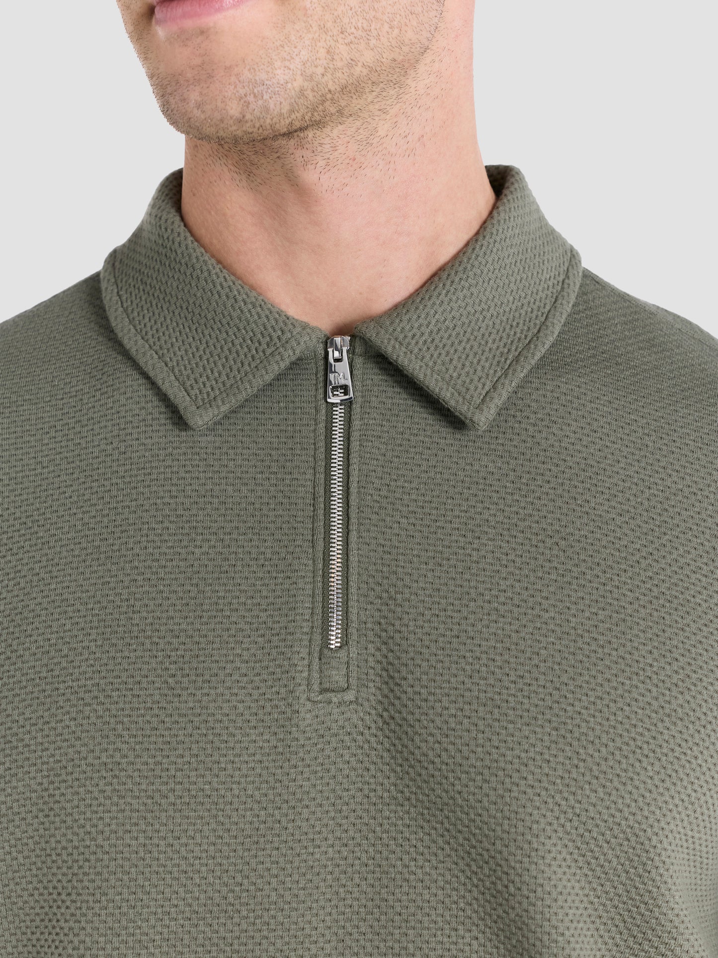 The Long Sleeve Waffle Polo