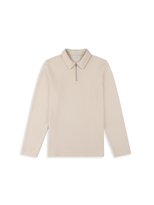 The Long Sleeve Waffle Polo