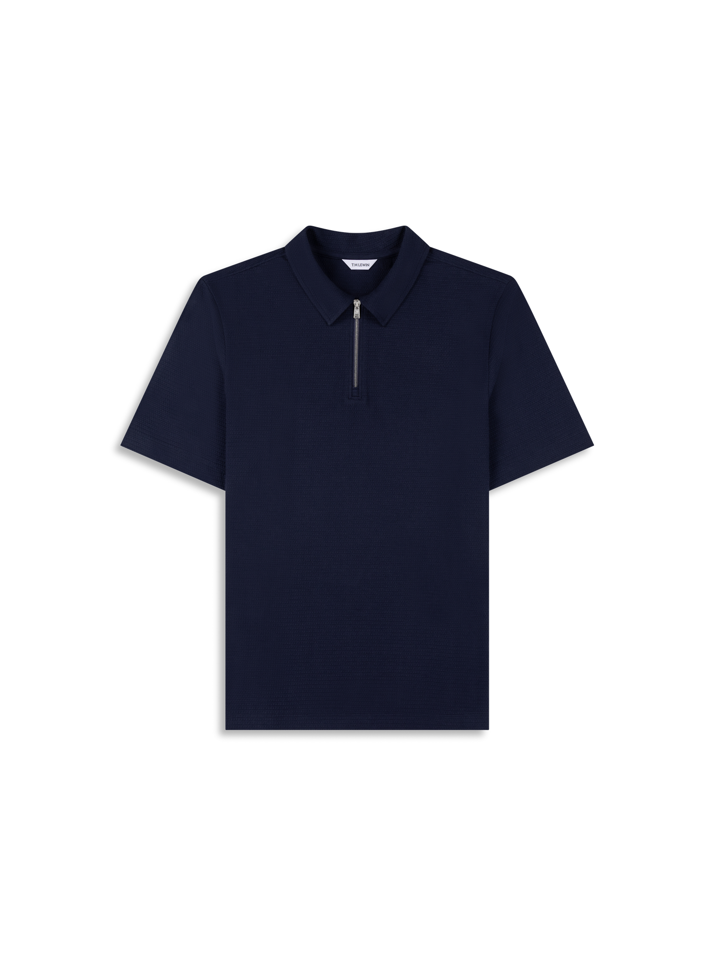 The Textured Zip-Neck Polo