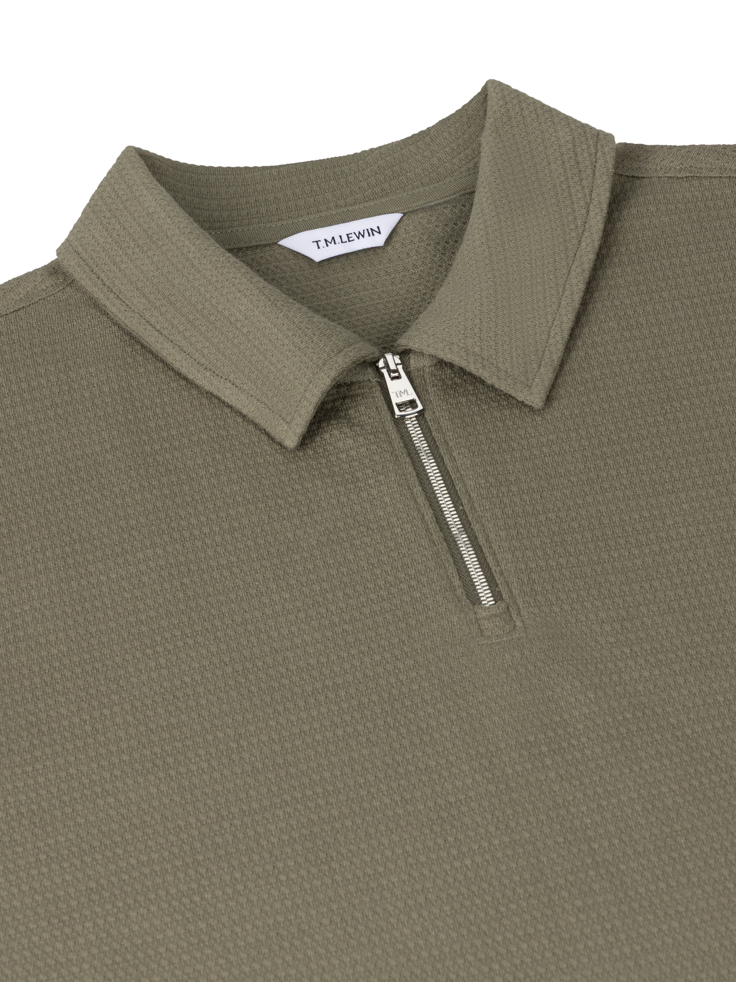 The Jacquard Zip-Neck Polo