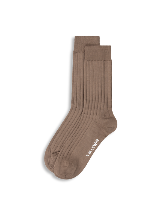 The Smart Mercerised Ribbed Socks