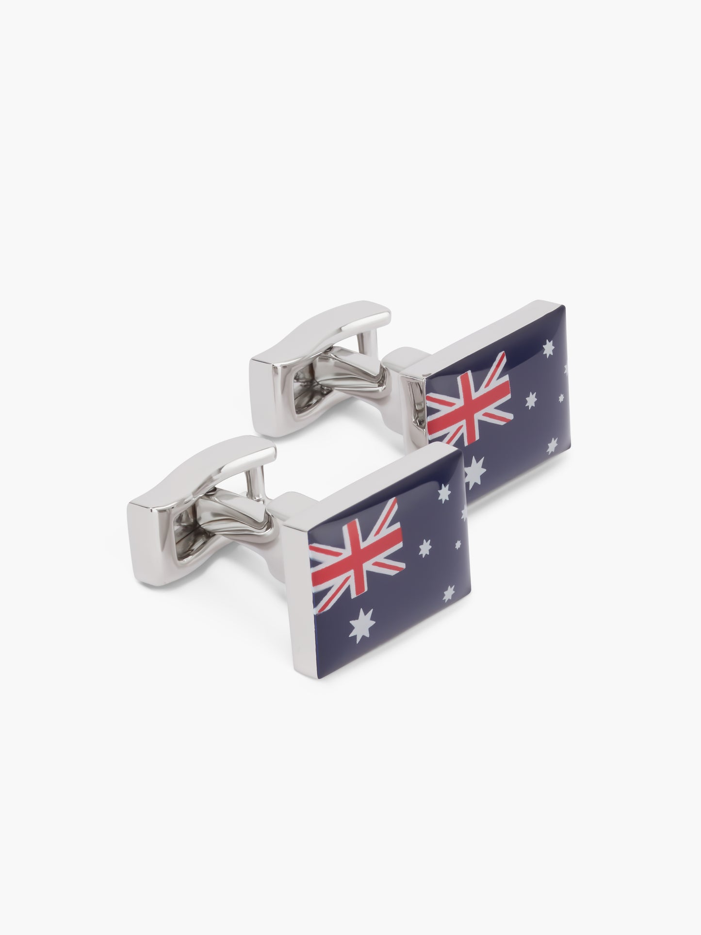 Australia Flag Cufflinks - Silver