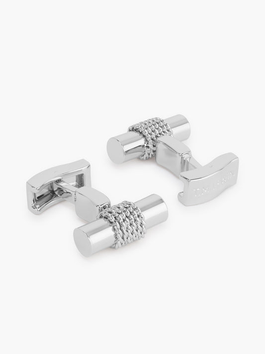 Bar Cufflinks - Silver