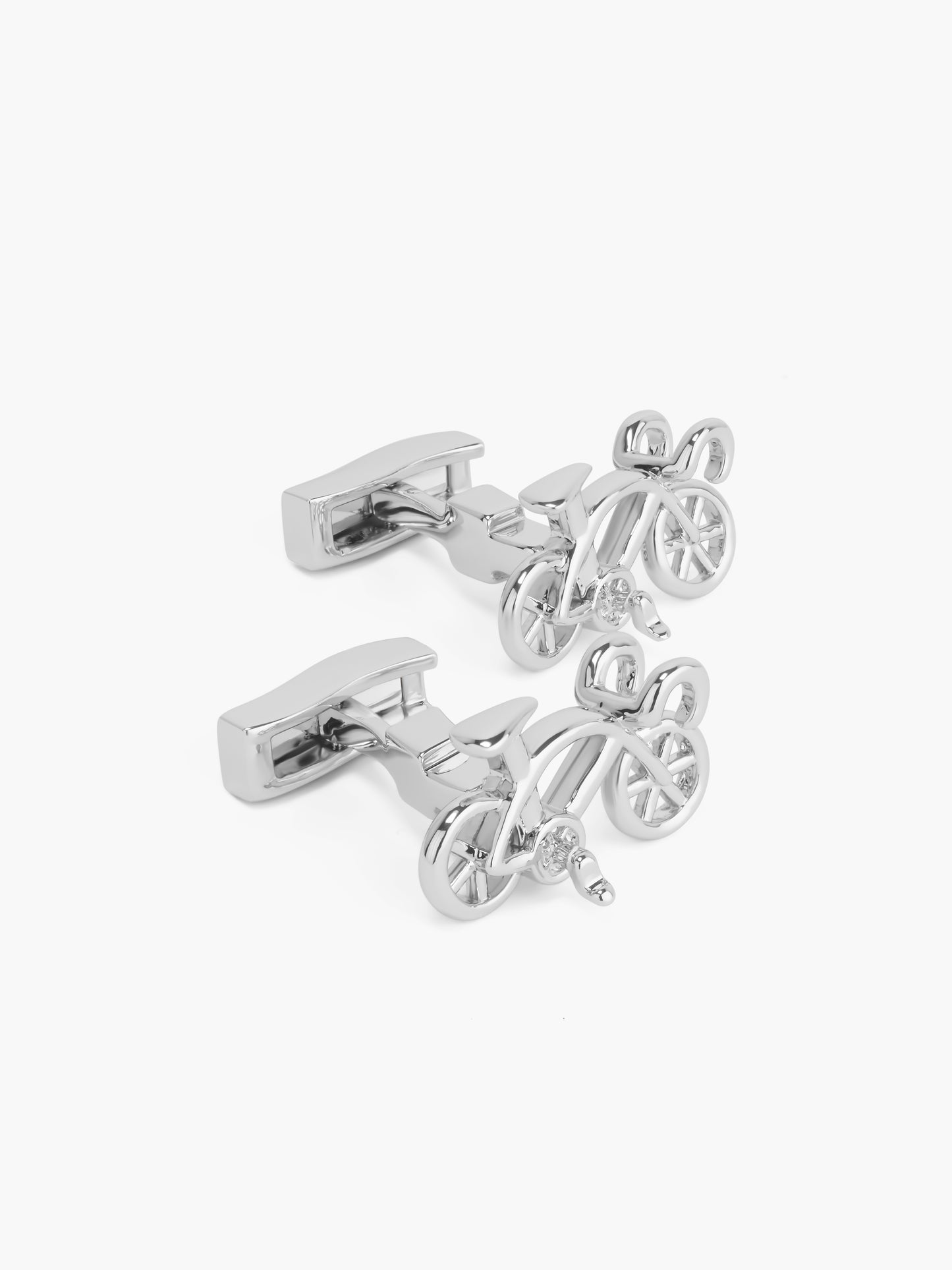 Bicycle Cufflinks - Silver