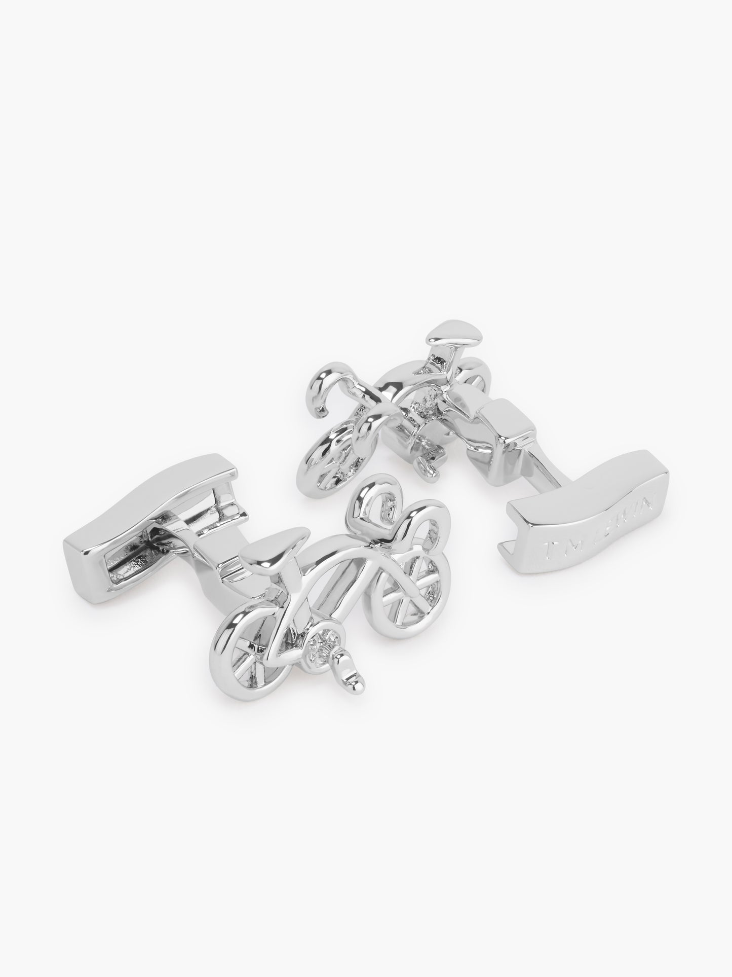 Bicycle Cufflinks - Silver