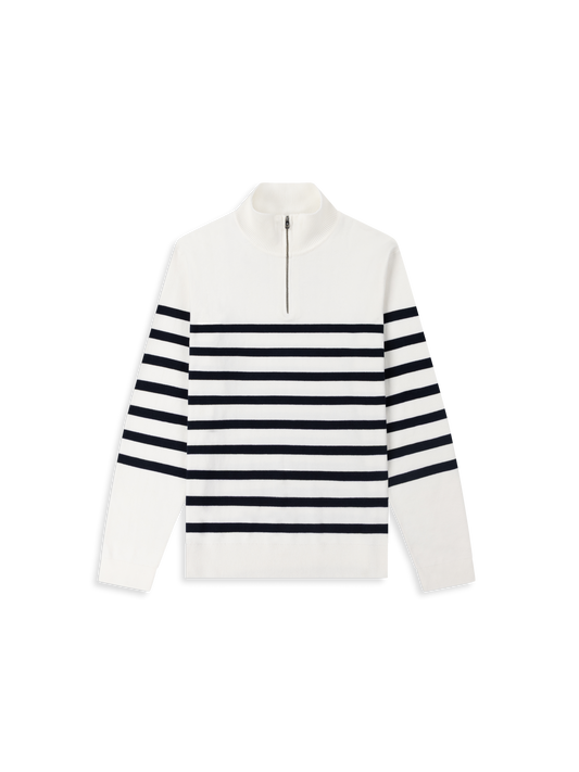 The Cotton Quarter-Zip Jumper