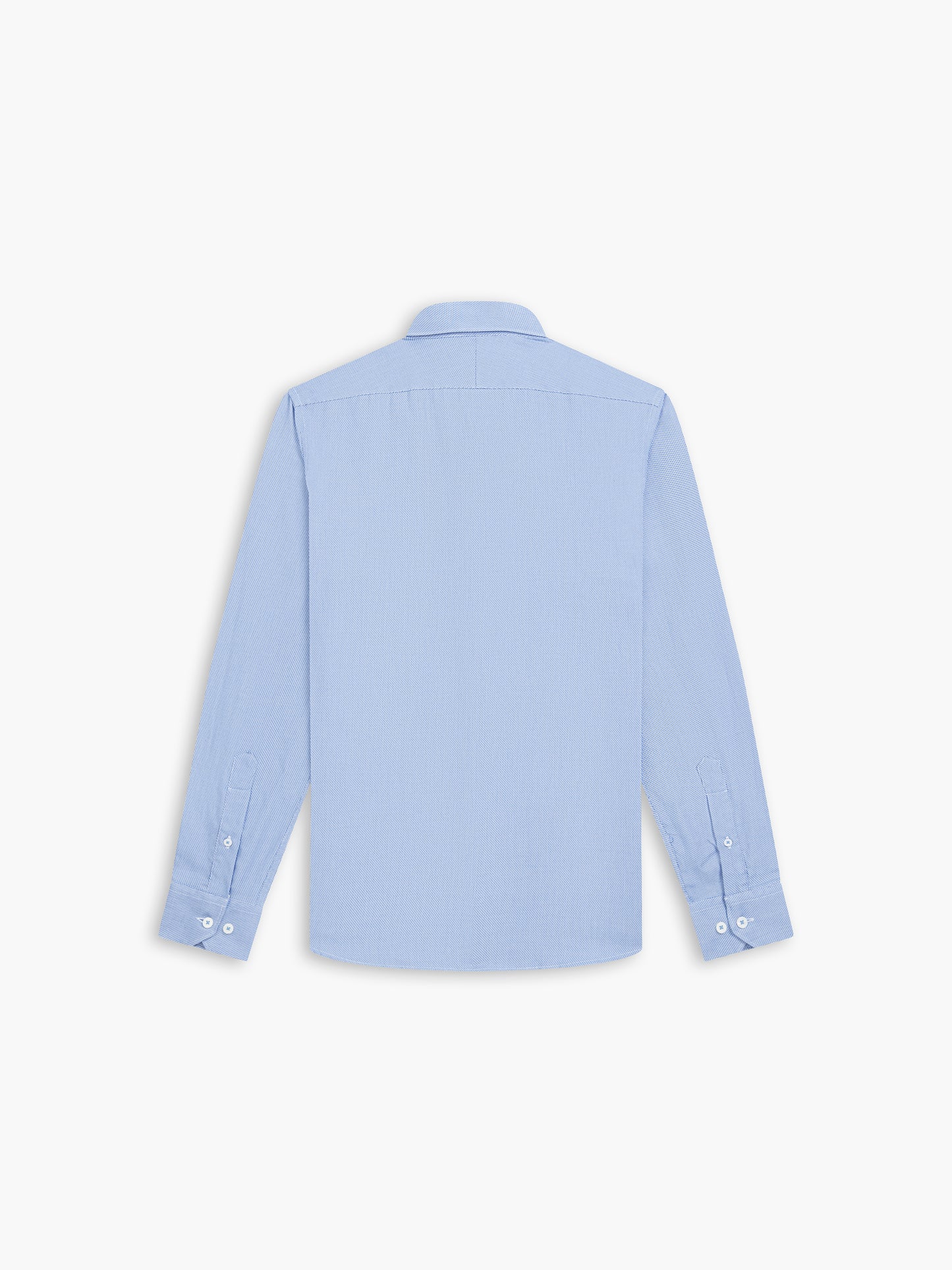 Micro Dogtooth Blue Single Cuff Shirt
