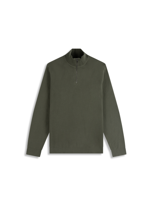 The Cotton Quarter-Zip Jumper