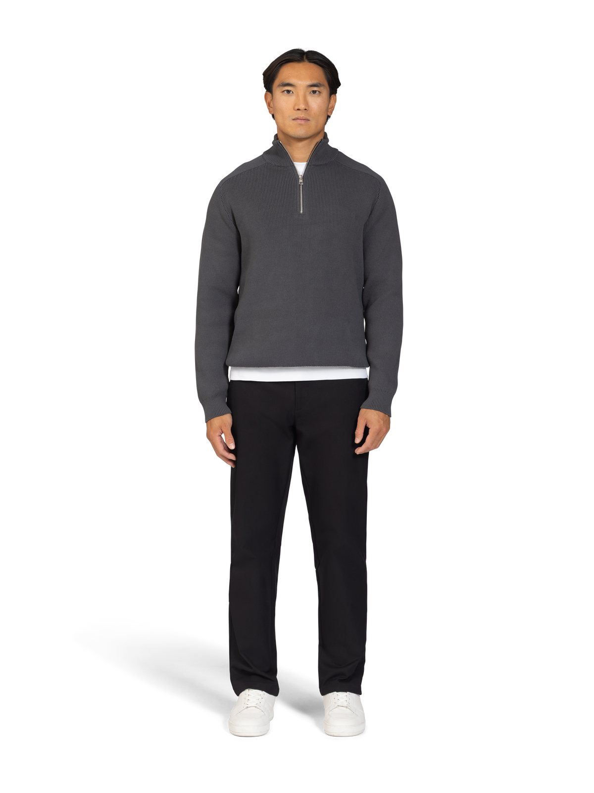 The Cotton Quarter-Zip Jumper