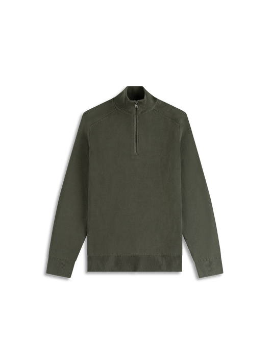 The Cotton Quarter-Zip Jumper