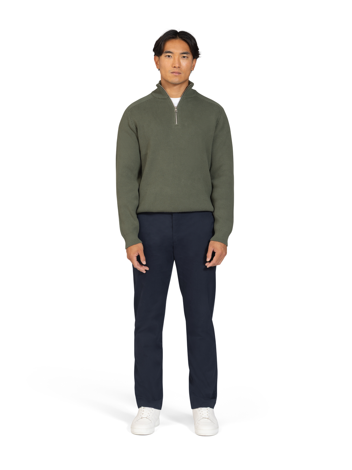 The Cotton Quarter-Zip Jumper