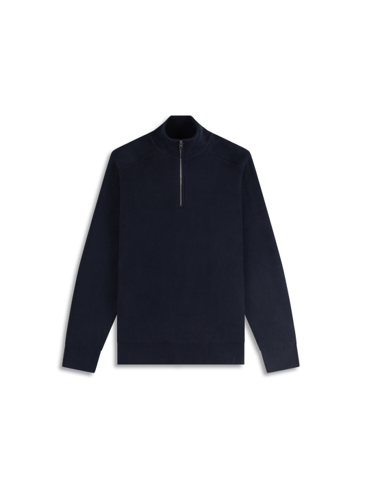 The Cotton Quarter-Zip Jumper