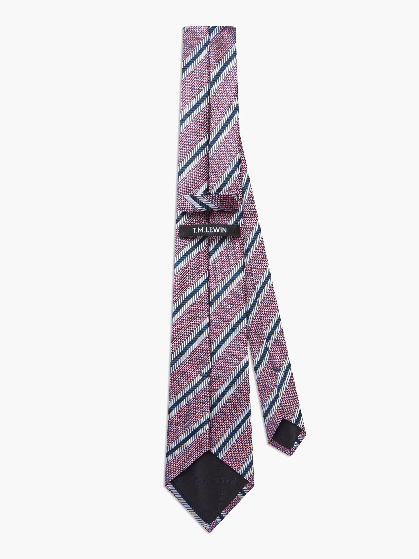 Textured Stripe Silk Tie