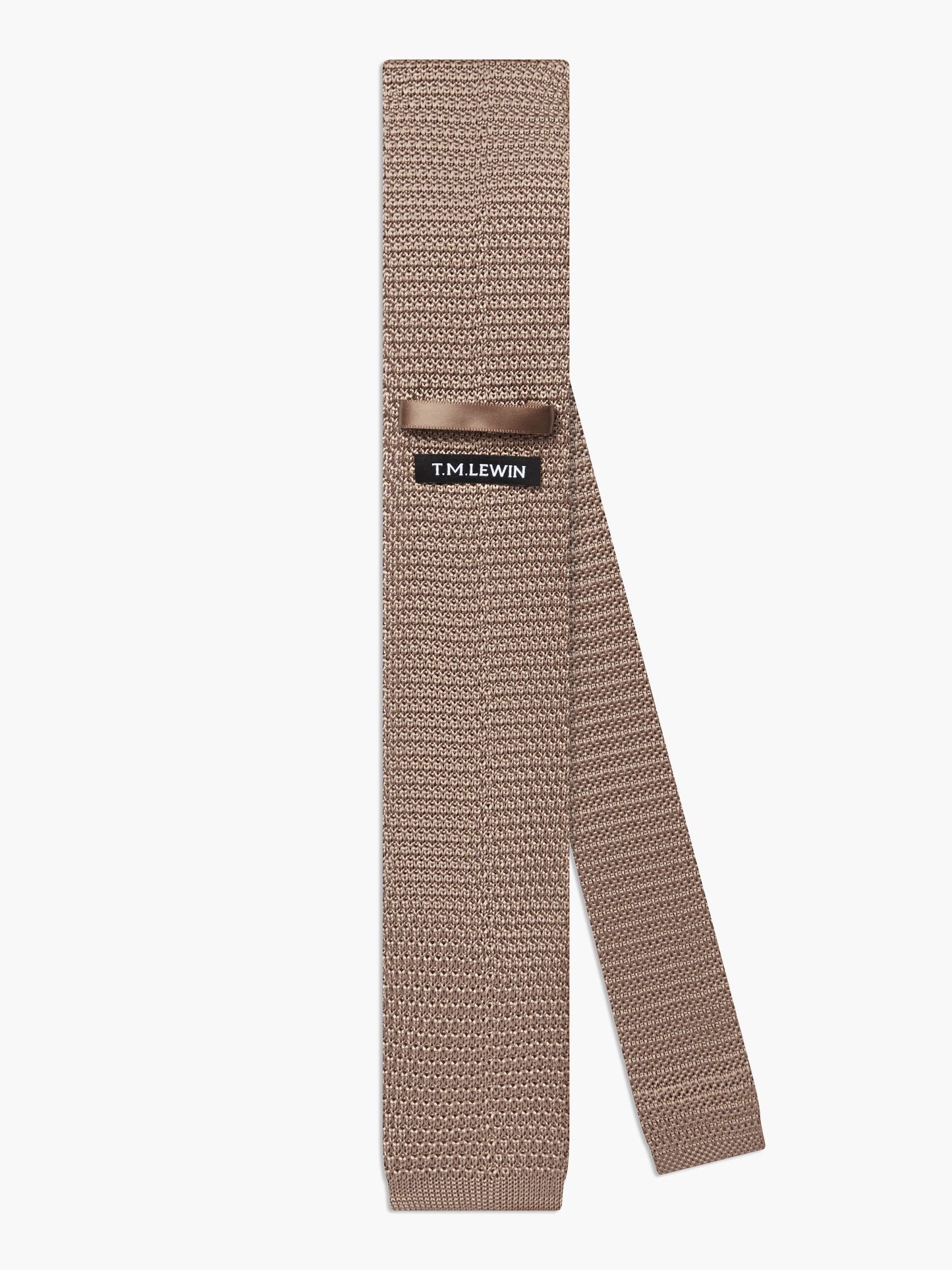 Plain Knitted Silk Tie