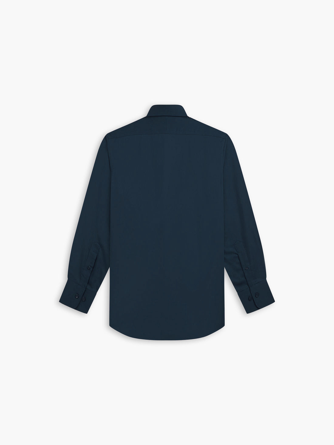 Max Performance Navy Blue Twill Slim Fit Single Cuff Classic Collar Shirt