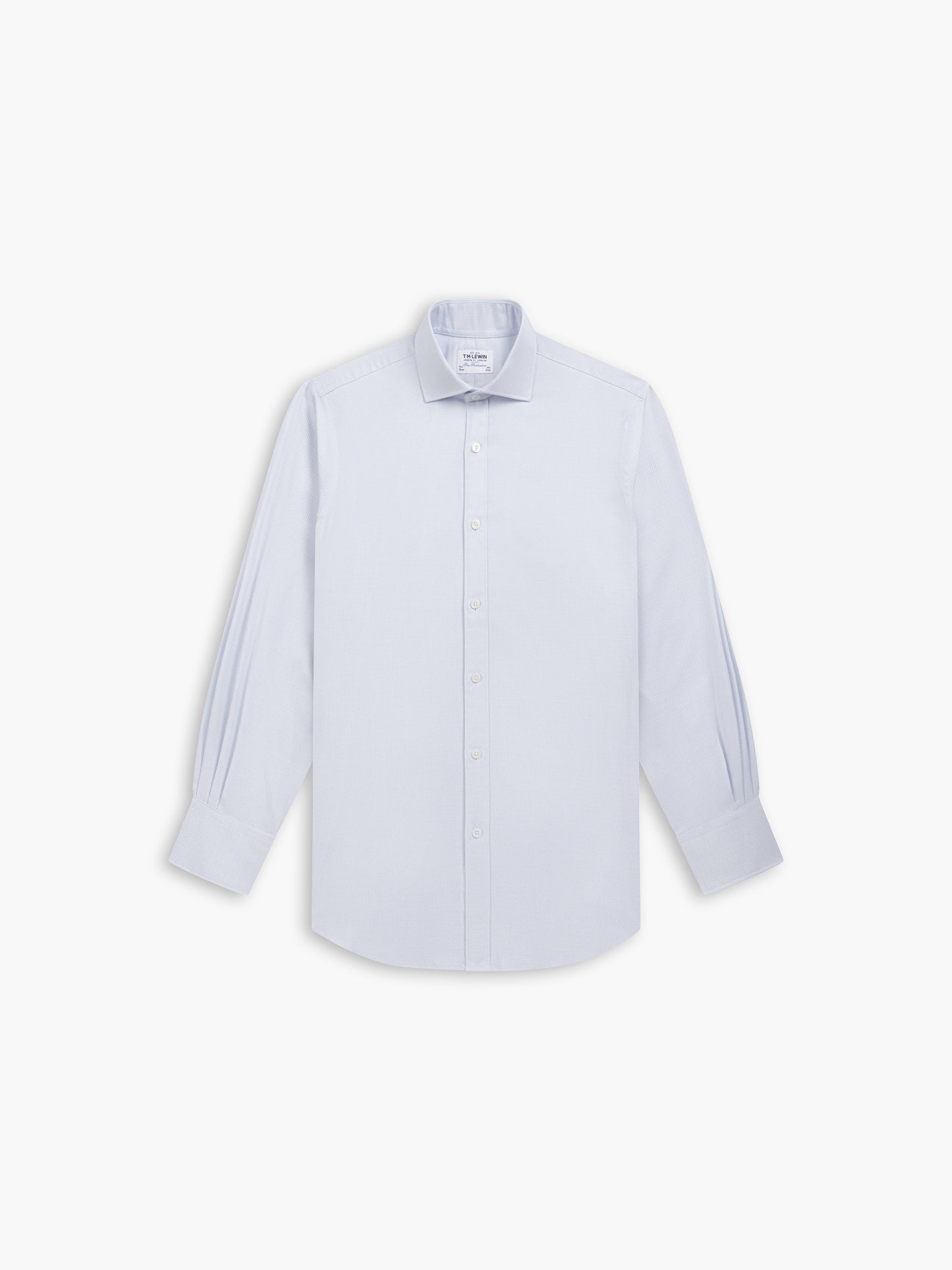 Blue Multi Cross Geo Dobby Super Fitted Single Cuff Cutaway Collar Shirt