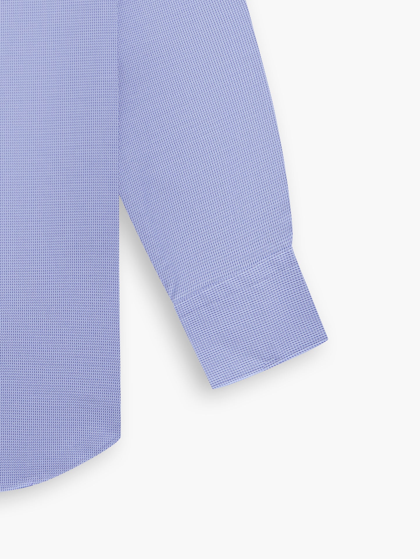 Blue Micro Rhombus Stretch Twill Super Fitted Single Cuff Classic Collar Shirt