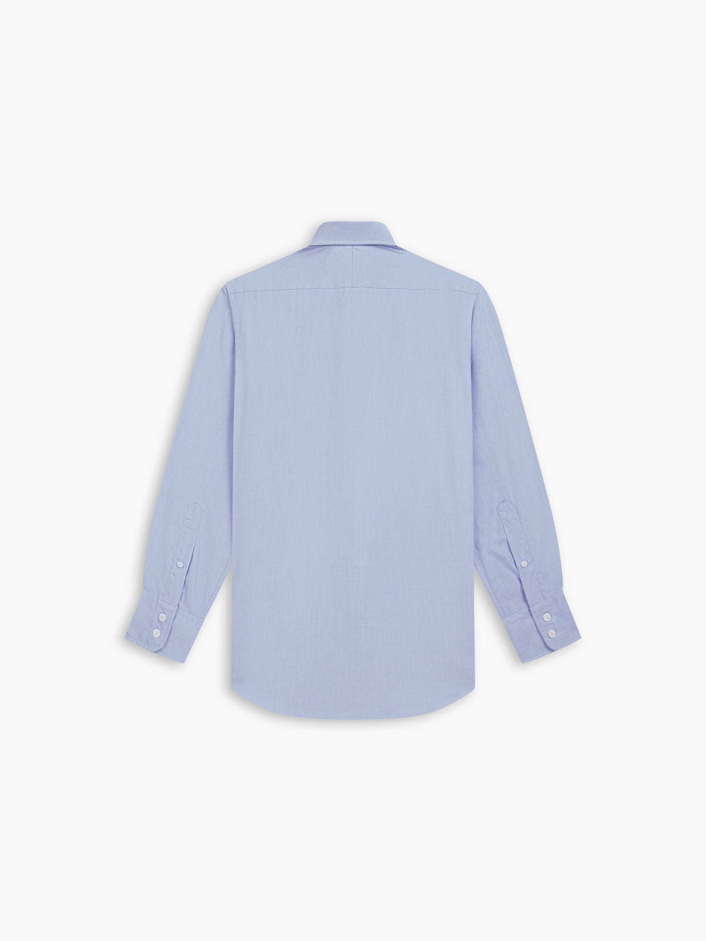 Blue End-on-End Slim Fit Single Cuff Classic Collar Shirt