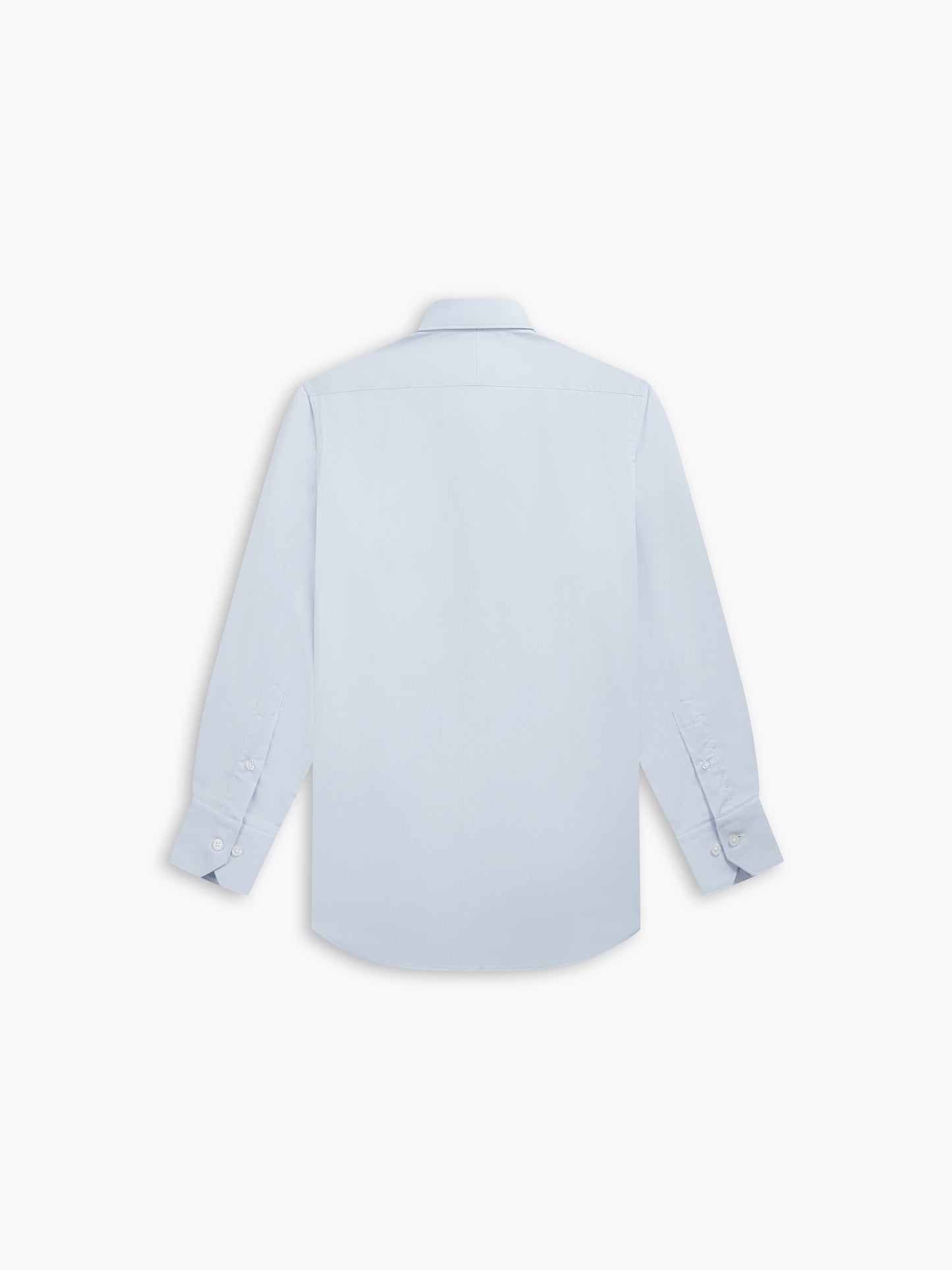 Light Blue Stretch Twill Super Fitted Single Cuff Classic Collar Shirt