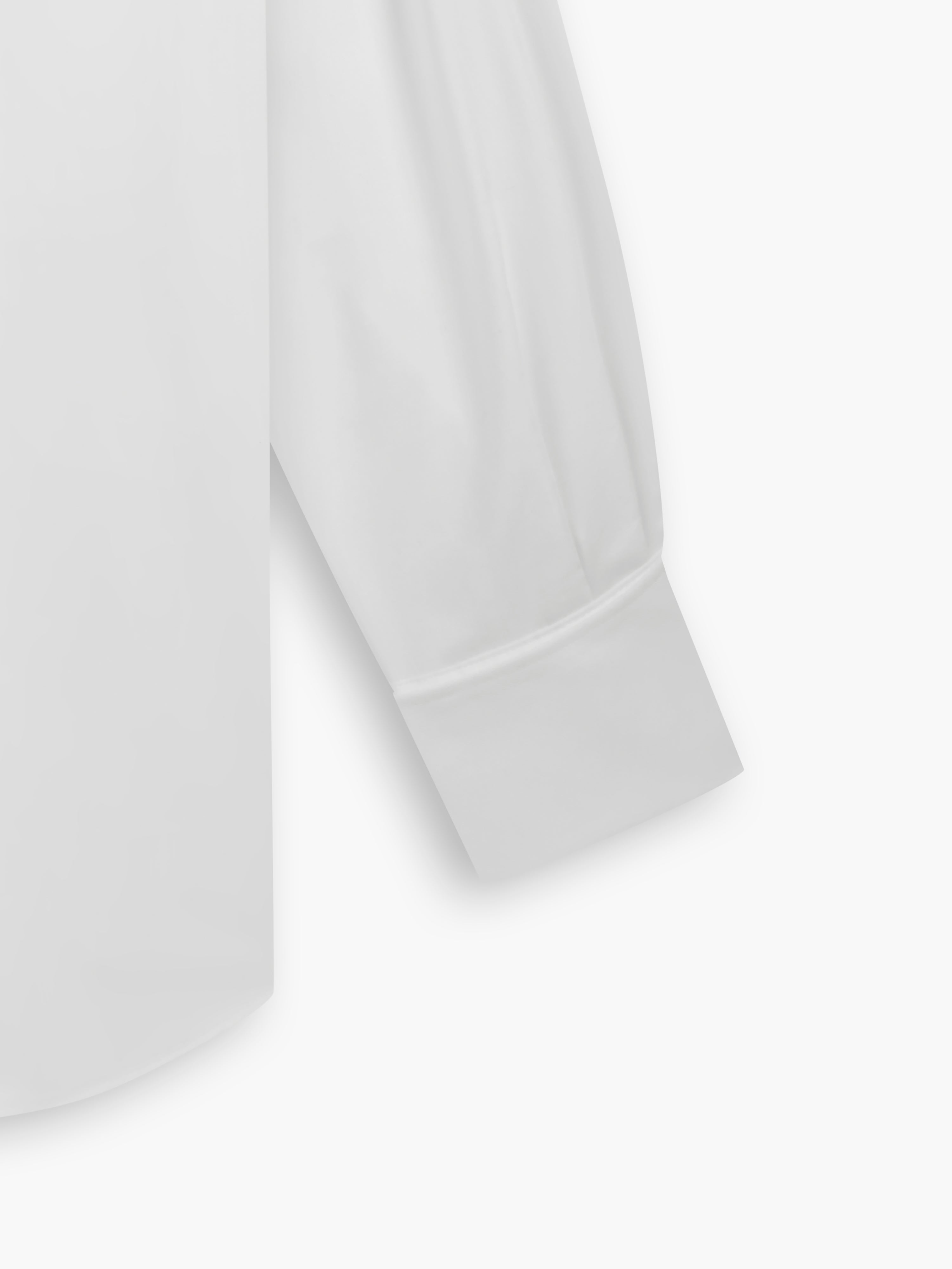 Max Performance White Twill Slim Fit Double Cuff Cutaway Collar