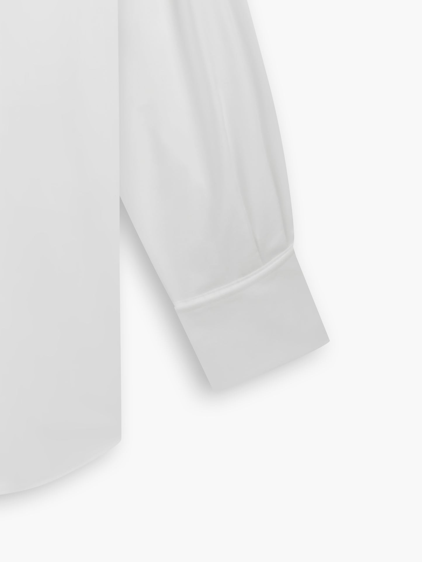 Max Performance White Twill Slim Fit Double Cuff Cutaway Collar Shirt
