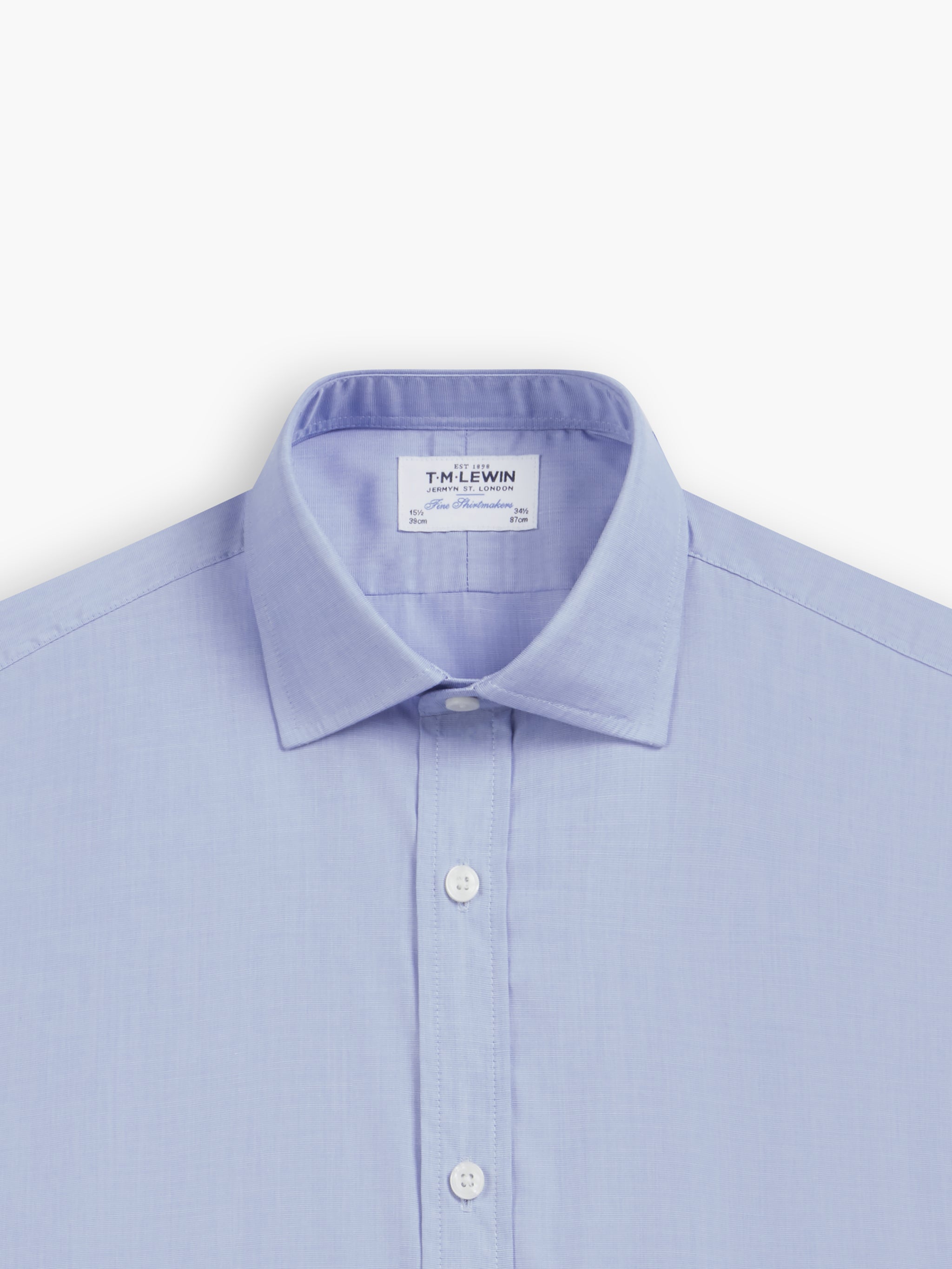 Mid Blue End on End Ground with Yellow Stripes Classic Custom Shirt 100c 60*60 Sas730a main image 1